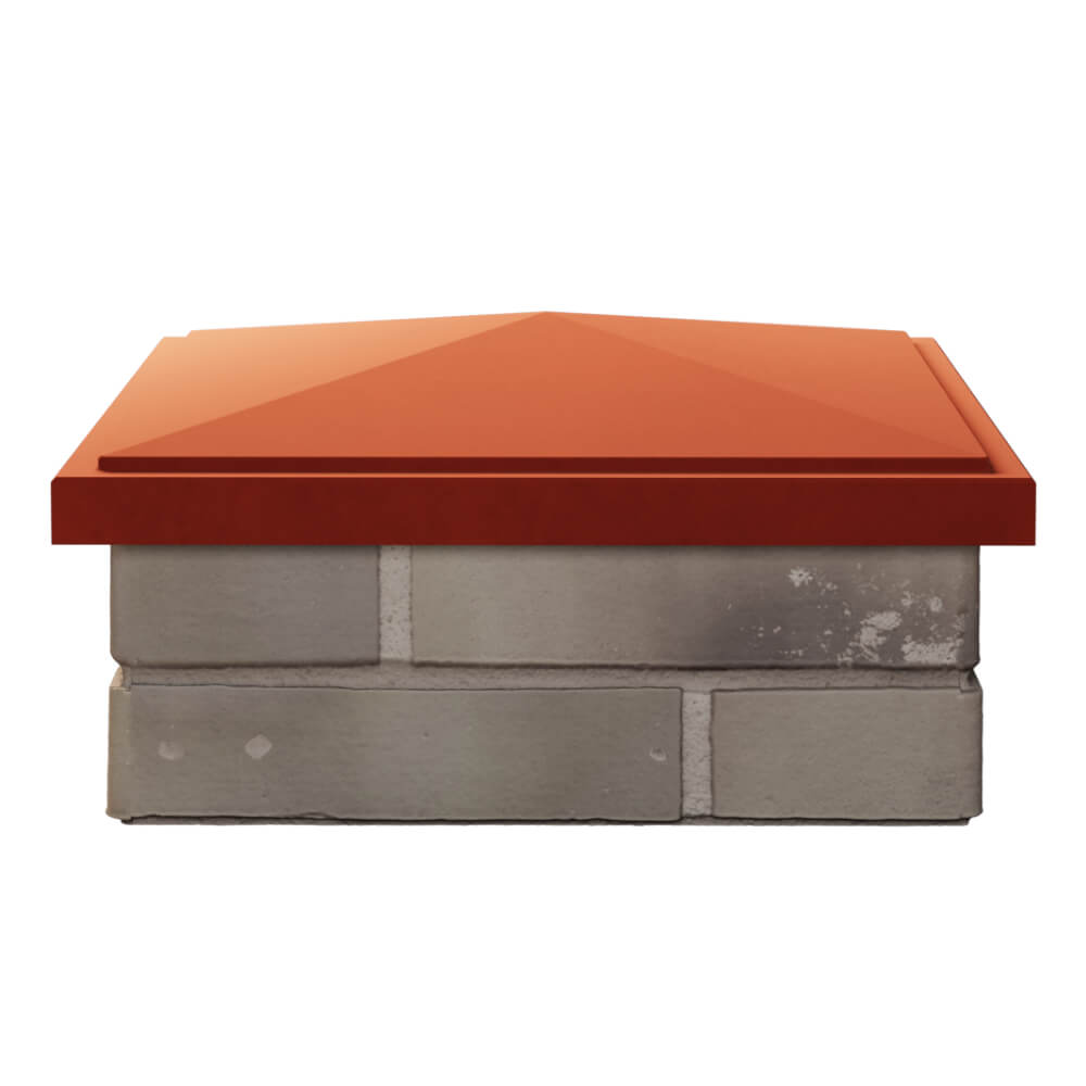 Колпак Zking БонаМоно Красный на столб 1.5х1.5 кирпича (385х385, 400х400мм) Симферополь фото