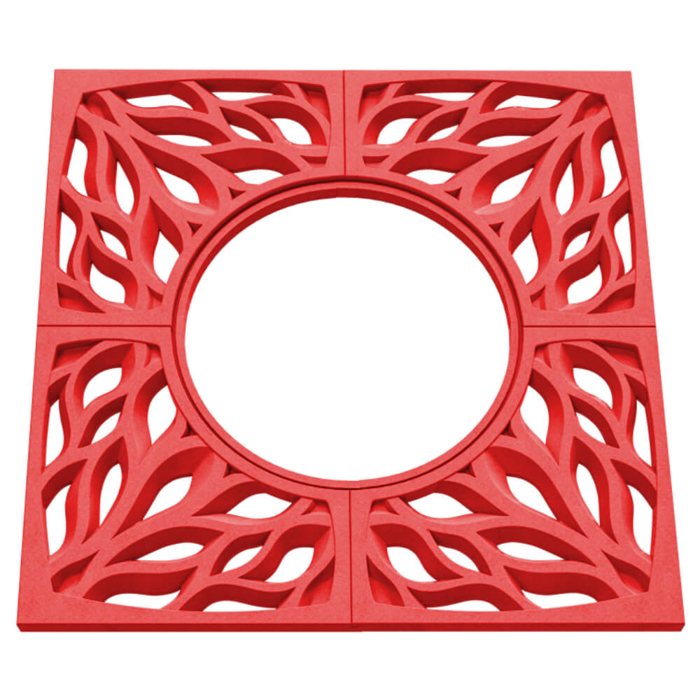 Приствольная решетка для дерева ZKING CRUST 1.2х1.2м Красная в Симферополе фото