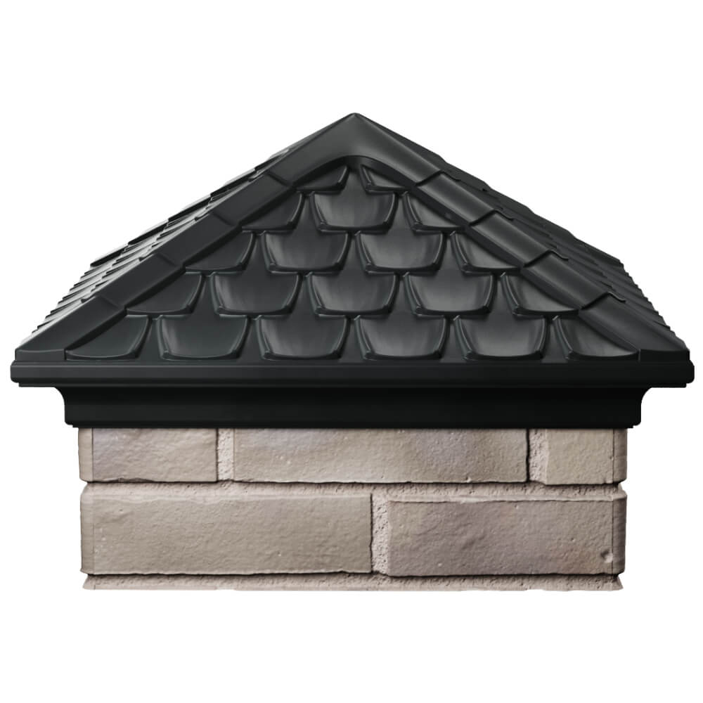 Колпак Zking Эльбрус Черный на столб 1.5х1.5 кирпича (385х385мм) Симферополь фото