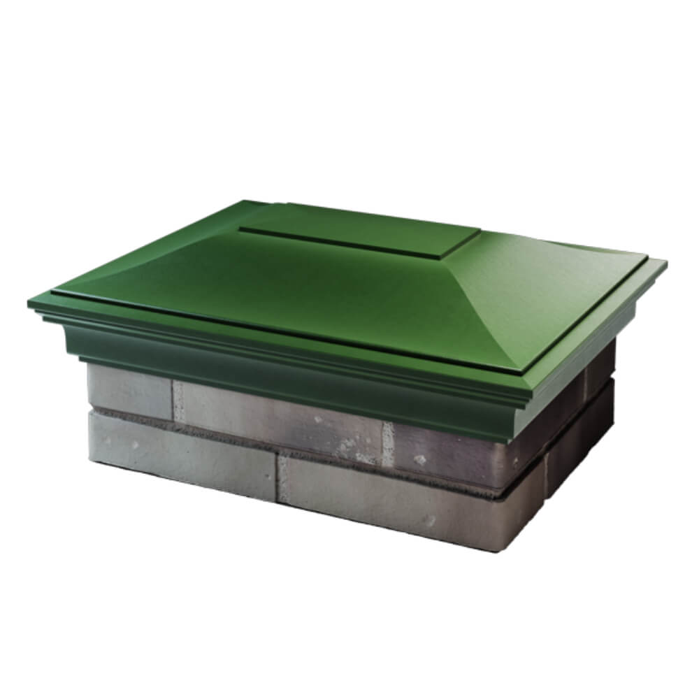 Колпак Zking Монблан Зеленый на столб 2х1.5 кирпича (515х385мм) в Симферополе фото