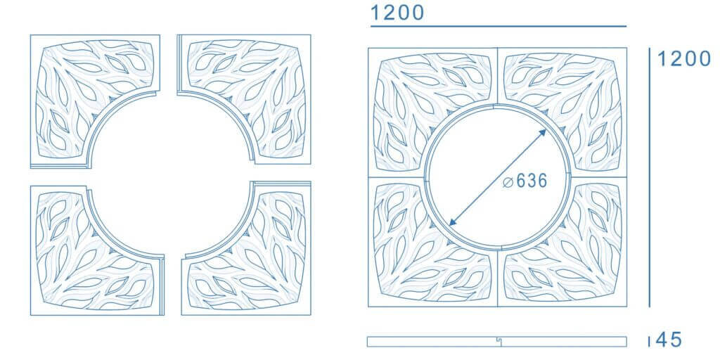 Приствольная решетка для дерева ZKING CRUST 1.2х1.2м Черная в Симферополе фото