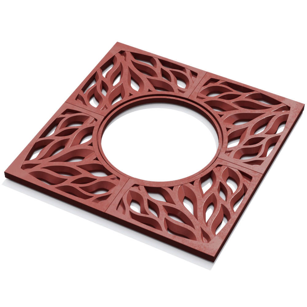 Приствольная решетка для дерева ZKING CRUST 1.2х1.2м Красная в Симферополе фото