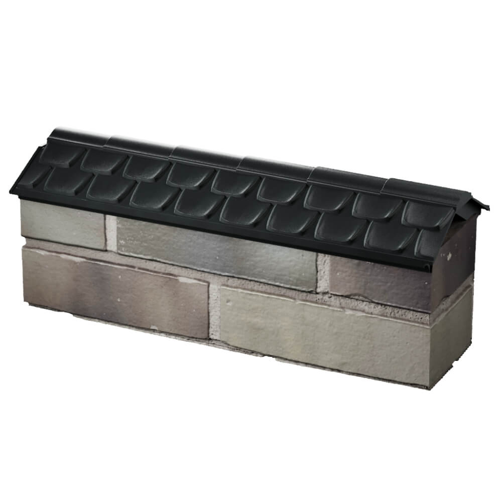 Парапет Zking Эльбрус Черный с посадкой на 0.5 кирпича (130мм) в Симферополе фото