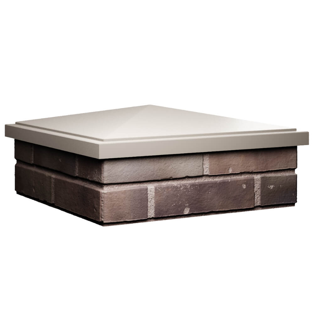 Колпак Zking БонаМоно Бежевый на столб 2х2 кирпича (515х515, 530х530мм) в Симферополе фото