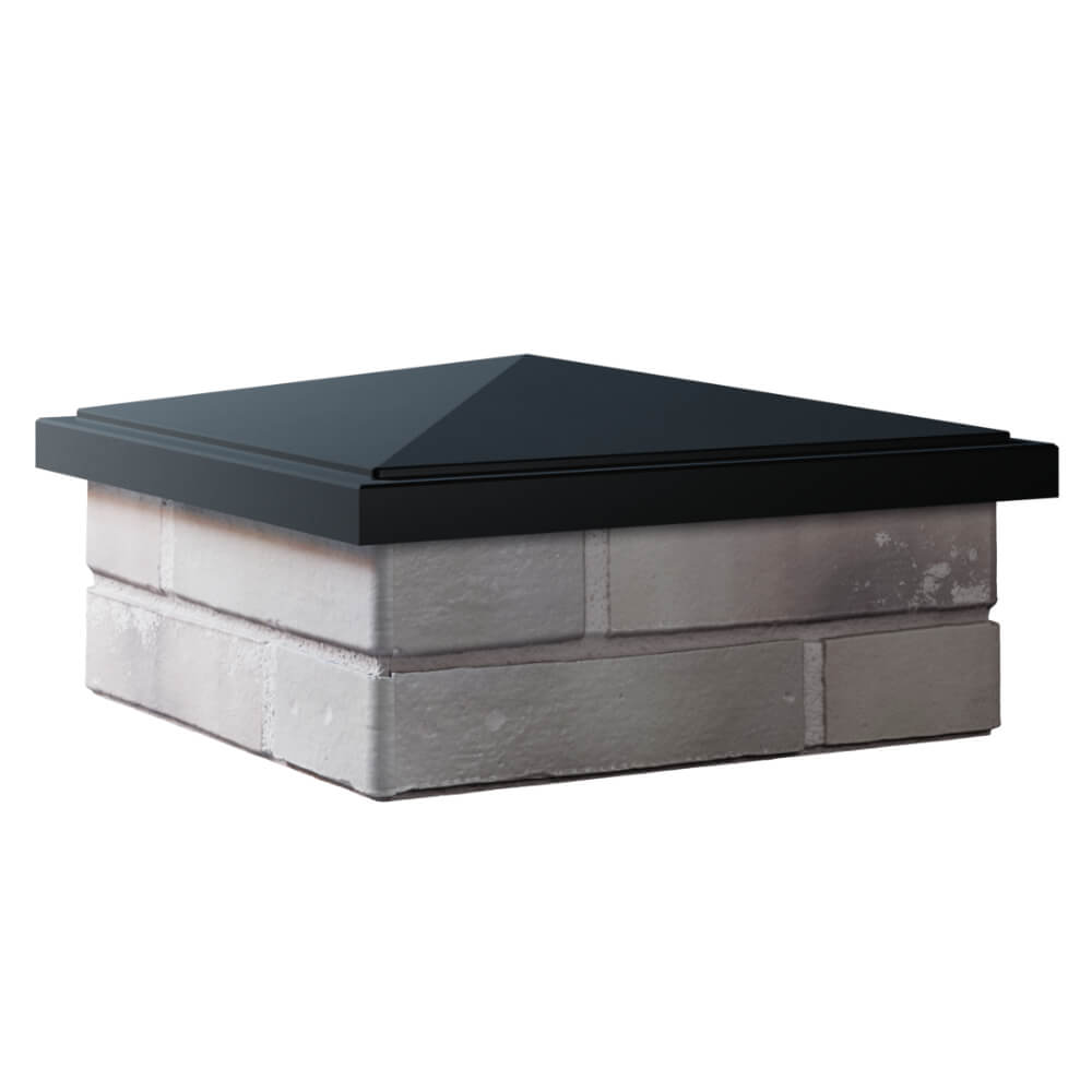 Колпак Zking БонаМоно Черный на столб 1.5х1.5 кирпича (385х385, 400х400мм) в Симферополе фото