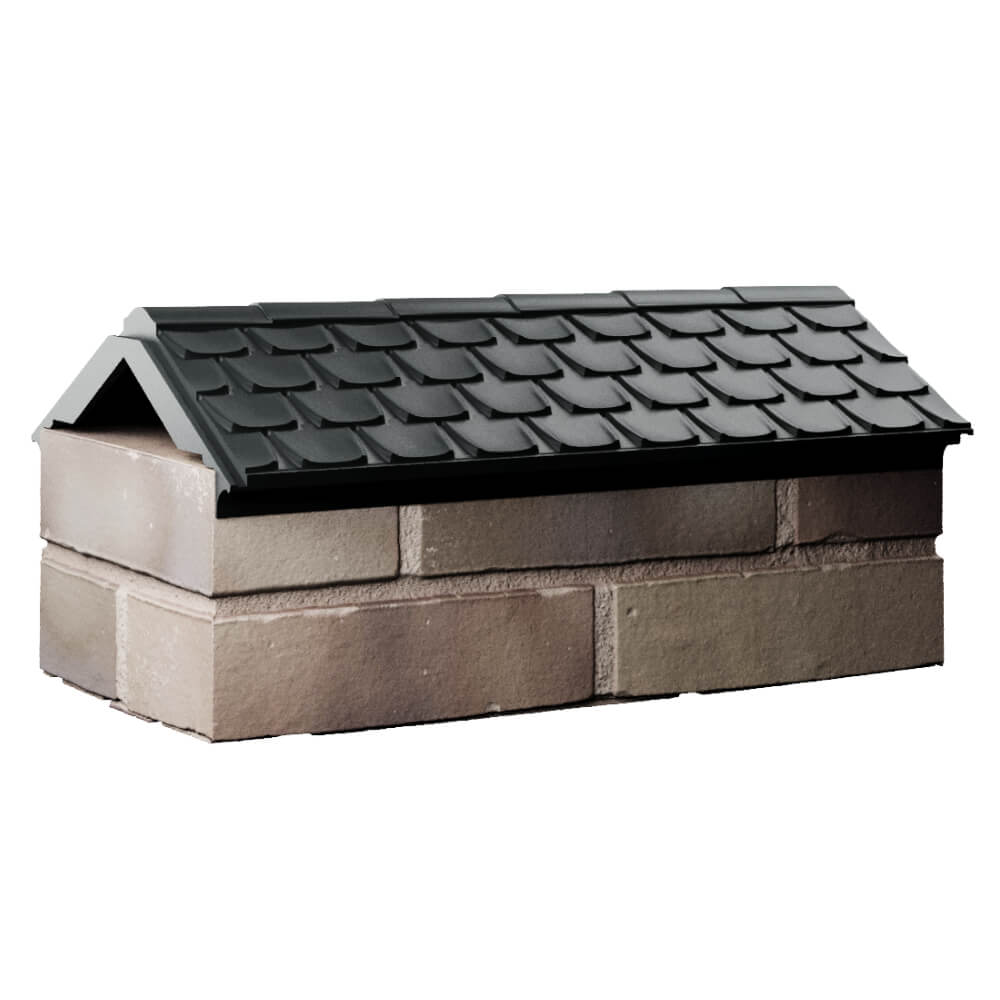 Парапет Zking Эльбрус Черный с посадкой на 1 кирпич (255мм) Симферополь фото