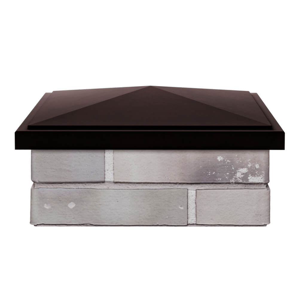 Колпак Zking БонаМоно Коричневый на столб 1.5х1.5 кирпича (385х385, 400х400мм) Симферополь фото