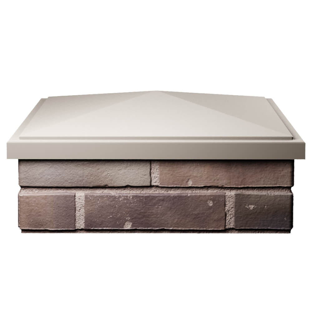 Колпак Zking БонаМоно Бежевый на столб 2х2 кирпича (515х515, 530х530мм) Симферополь фото