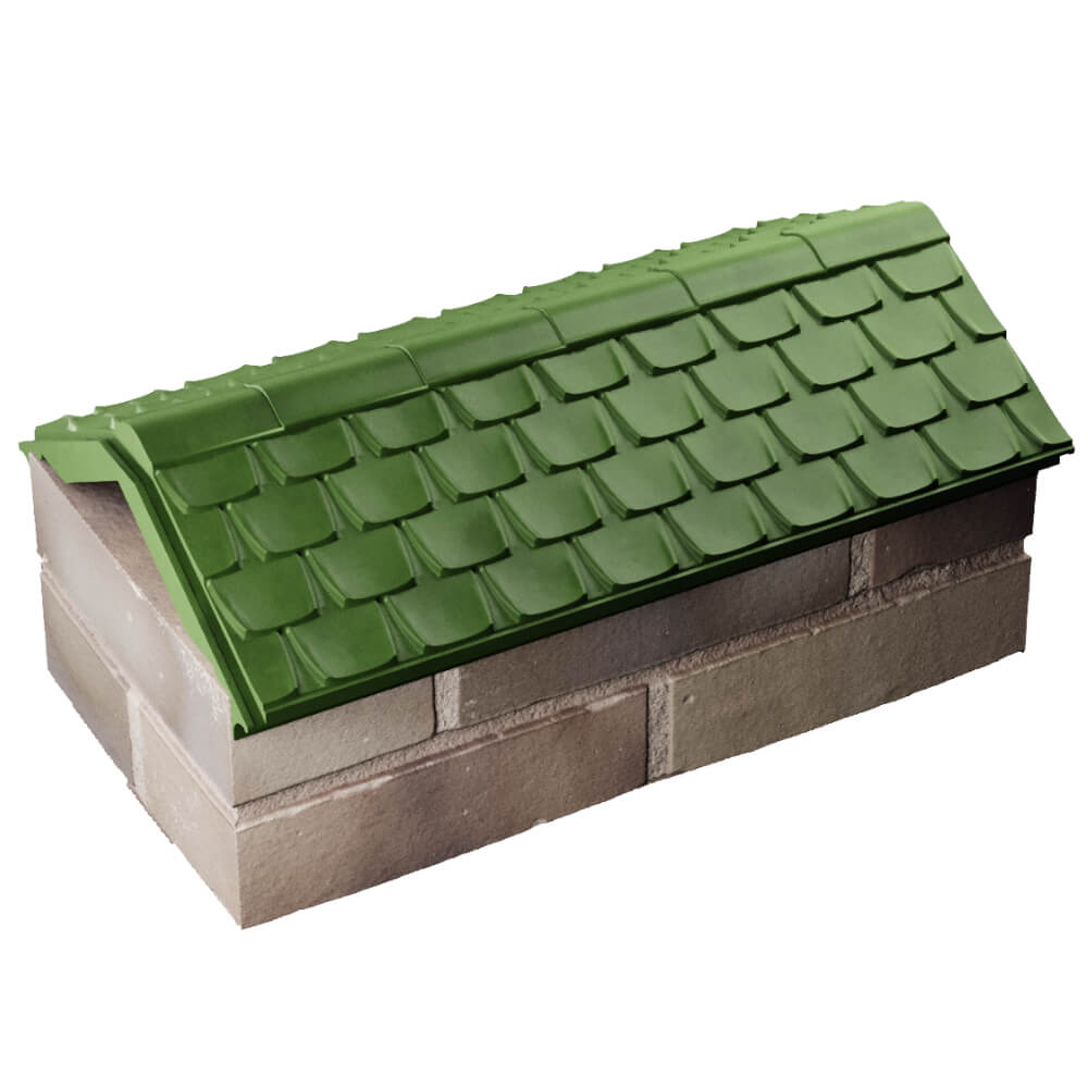 Парапет Zking Эльбрус Зеленый с посадкой на 1 кирпич (255мм) в Симферополе фото