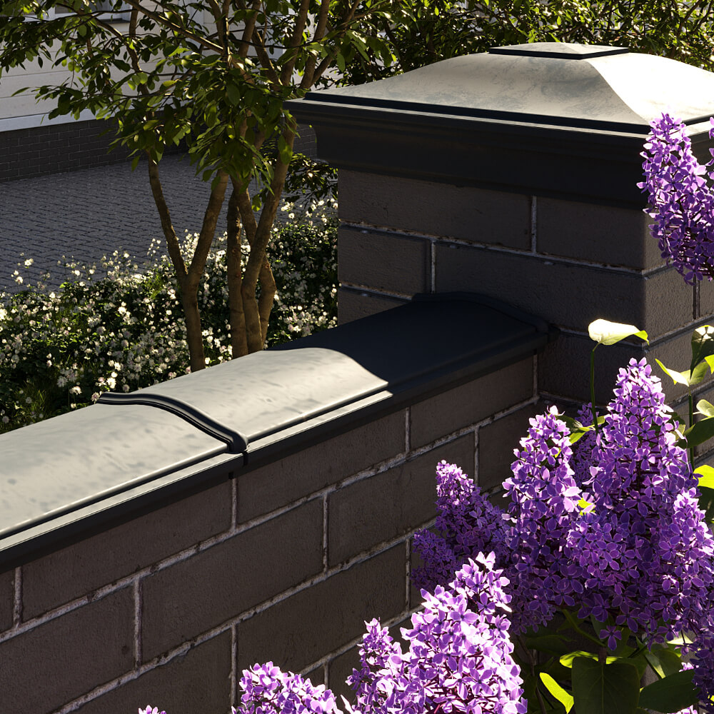 Парапет Zking Монблан Черный посадка на 0.5 кирпича (130мм) в Симферополе фото