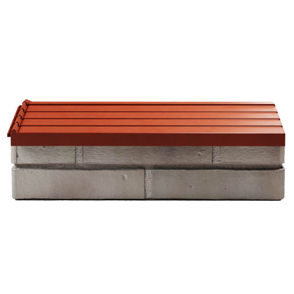 Парапет Zking Бона ХайТек Красный с посадкой на 1 кирпич (200/225/255мм) в Симферополе фото