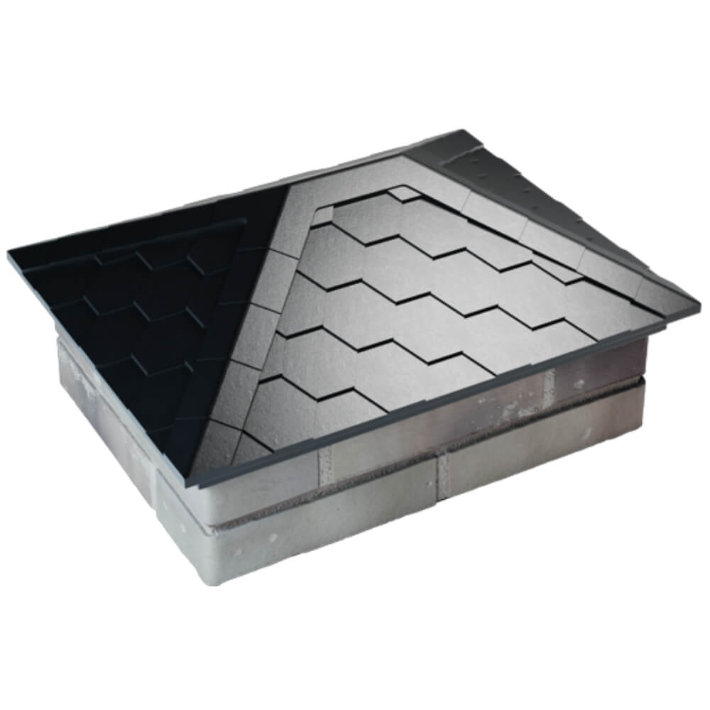 Колпак Zking Эверест Черный на столб 2х1.5 кирпича (520х390мм) Симферополь фото