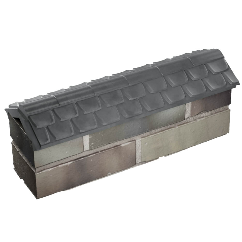 Парапет Zking Эльбрус Серый с посадкой на 0.5 кирпича (130мм) в Симферополе фото