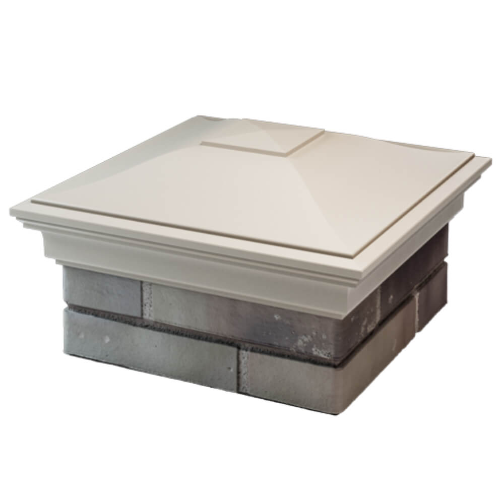 Колпак Zking Монблан Бежевый на столб 1.5х1.5 кирпича (385х385мм) в Симферополе фото