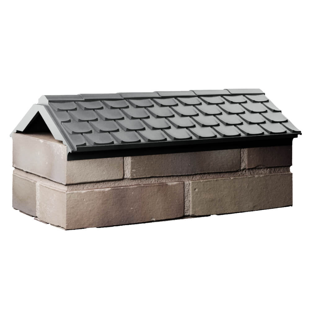 Парапет Zking Эльбрус Серый с посадкой на 1 кирпич (255мм) Симферополь фото