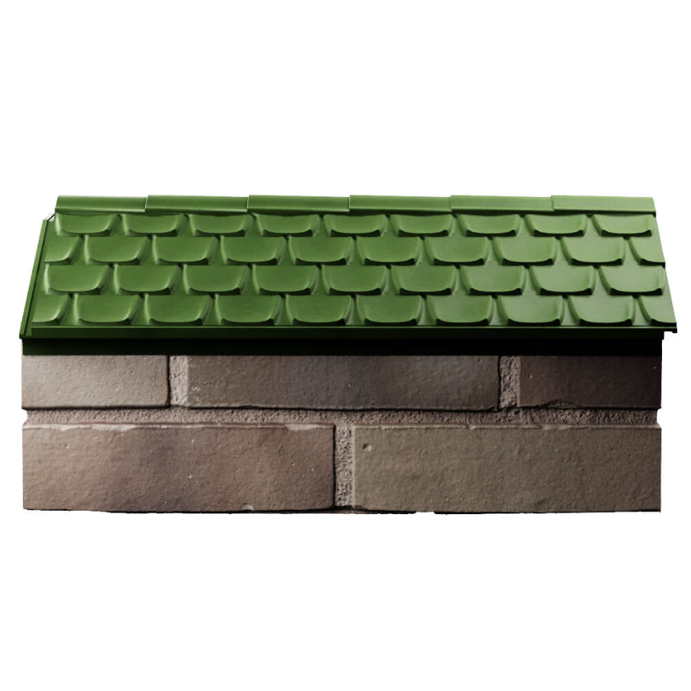 Парапет Zking Эльбрус Зеленый с посадкой на 1 кирпич (255мм) в Симферополе фото