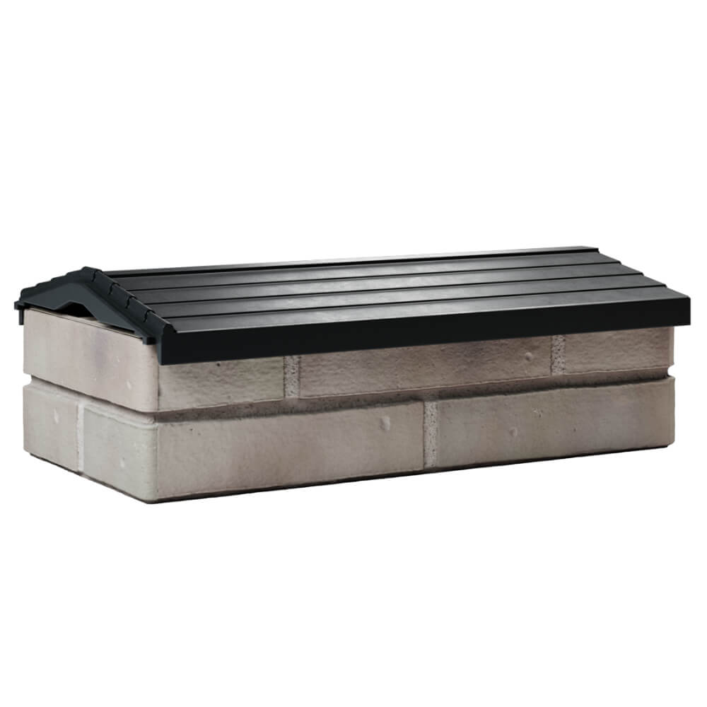 Парапет Zking Бона ХайТек Черный с посадкой на 1 кирпич (200/225/255мм) Симферополь фото