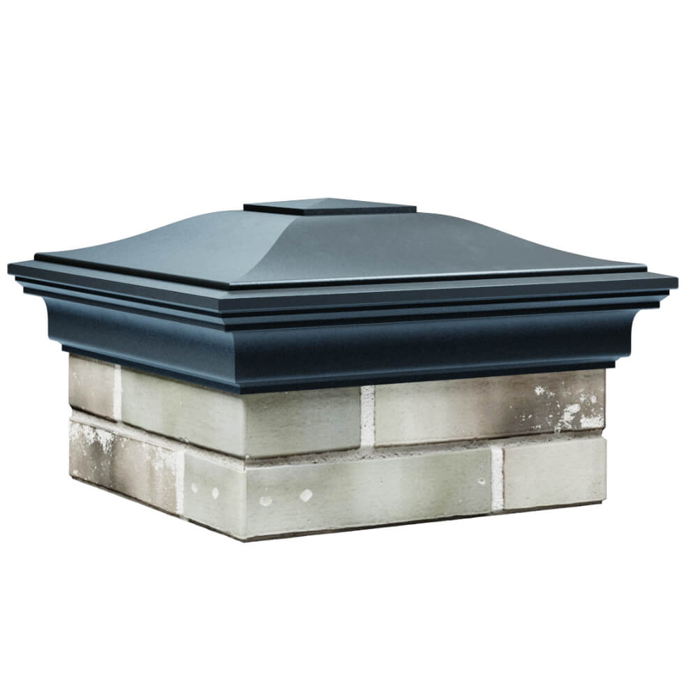 Колпак Zking Монблан Серый на столб 1.5х1.5 кирпича (385х385мм) в Симферополе фото