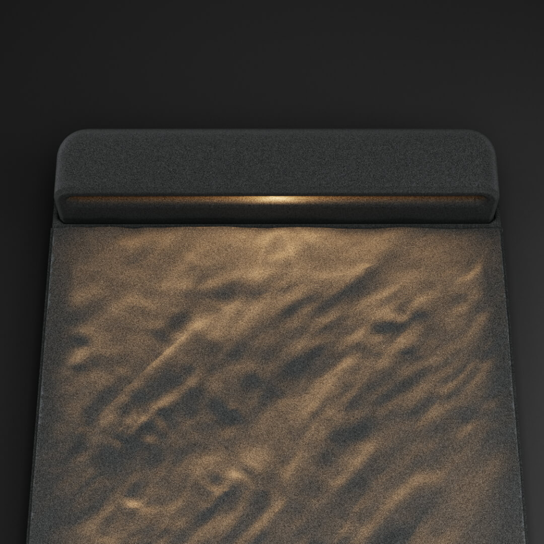 LED Светильник для шаговой плиты STONE Графитовый Серый 330х75х98мм в Симферополе фото