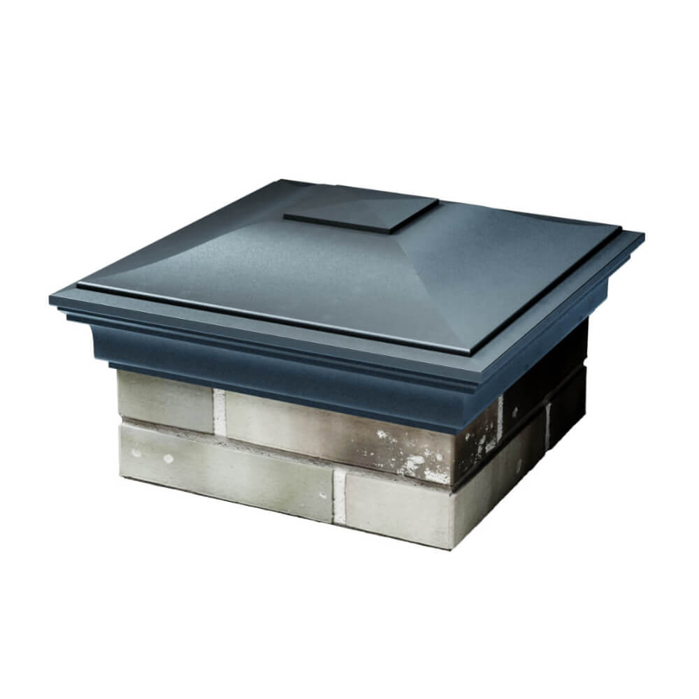 Колпак Zking Монблан Серый на столб 1.5х1.5 еврокирпича 0.7НФ (355х355мм) в Симферополе фото