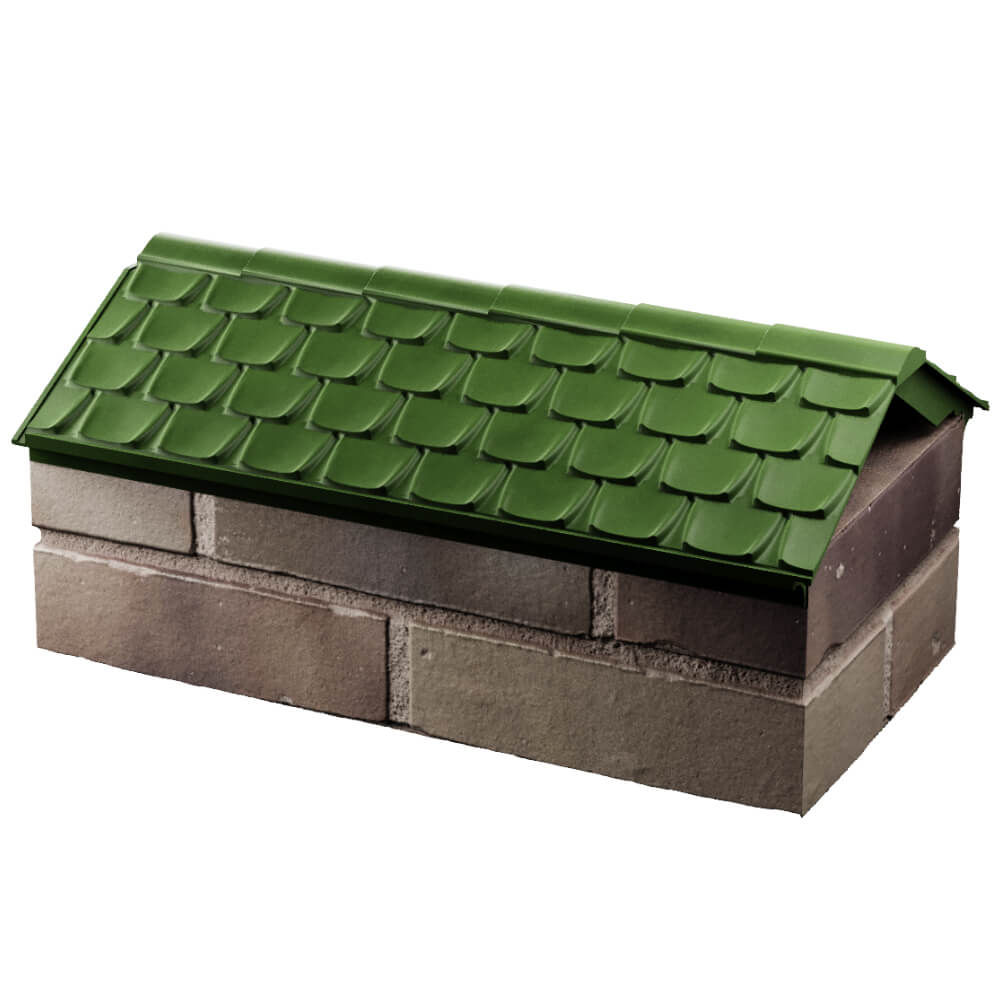 Парапет Zking Эльбрус Зеленый с посадкой на 1 кирпич (255мм) в Симферополе фото