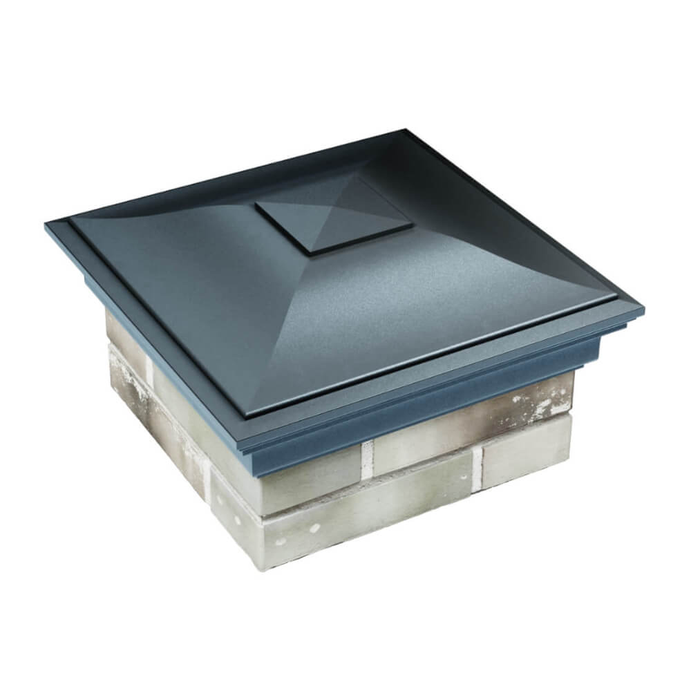 Колпак Zking Монблан Серый на столб 1.5х1.5 еврокирпича 0.7НФ (355х355мм) в Симферополе фото