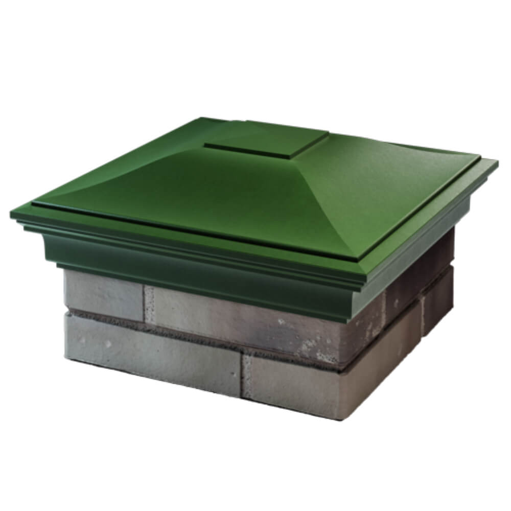 Колпак Zking Монблан Зеленый на столб 1.5х1.5 кирпича (385х385мм) в Симферополе фото