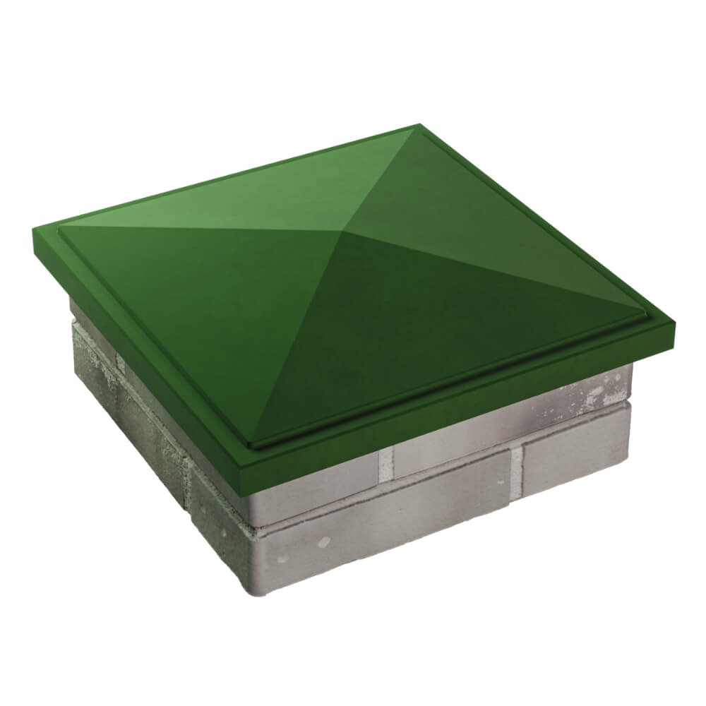 Колпак Zking БонаМоно Зеленый на столб 1.5х1.5 кирпича (385х385, 400х400мм) в Симферополе фото