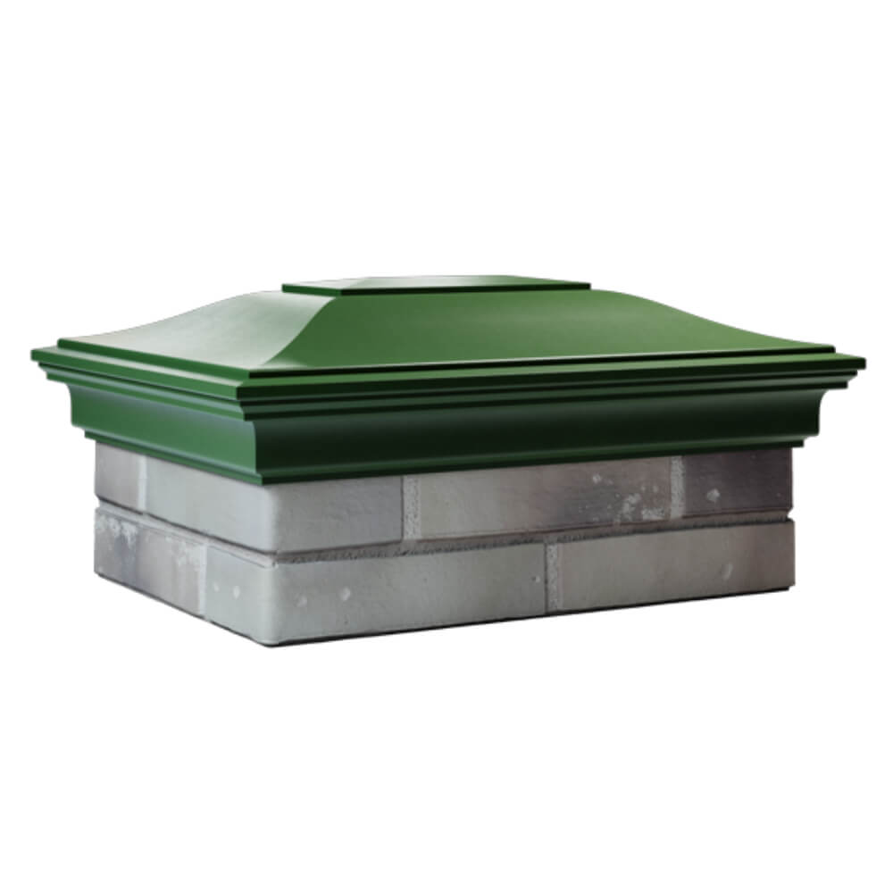 Колпак Zking Монблан Зеленый на столб 2х1.5 кирпича (515х385мм) в Симферополе фото