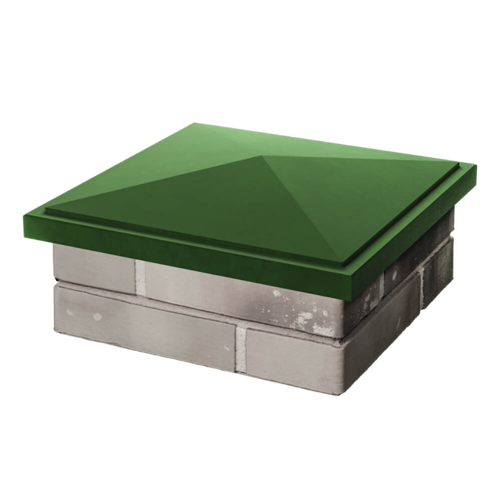 Колпак Zking БонаМоно Зеленый на столб 1.5х1.5 кирпича (385х385, 400х400мм) в Симферополе фото