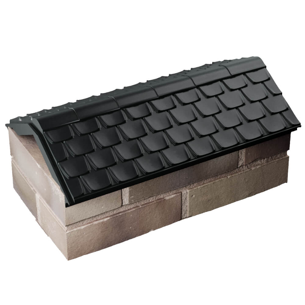 Парапет Zking Эльбрус Черный с посадкой на 1 кирпич (255мм) в Симферополе фото