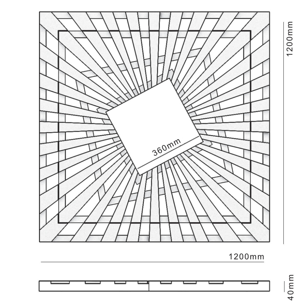 Приствольная решетка для дерева ZKING ATMOSPHERE 1.2х1.2м Черная в Симферополе фото