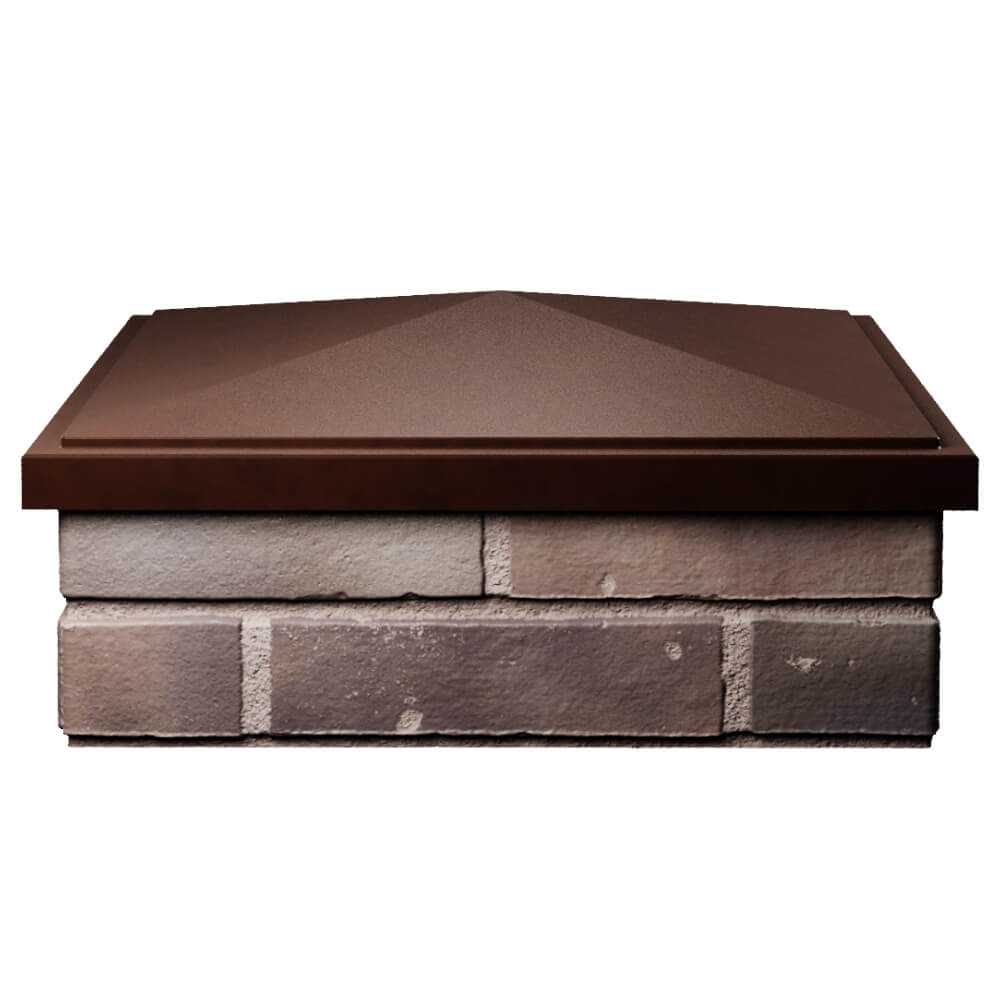 Колпак Zking БонаМоно Коричневый на столб 2х2 кирпича (515х515, 530х530мм) Симферополь фото