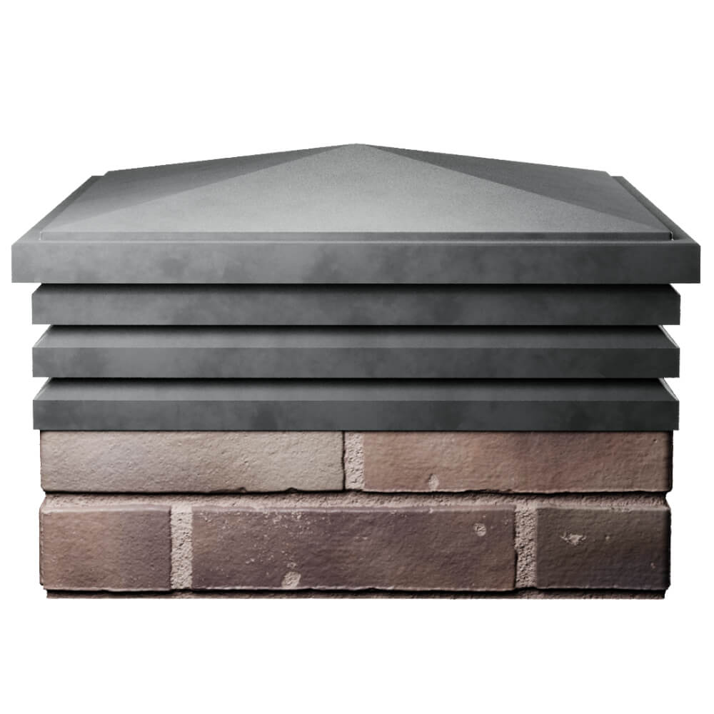 Колпак Zking Бона ХайТек Серый на столб 2х2 кирпича (513х513мм) Симферополь фото