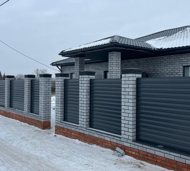 Колпак Zking Бона ХайТек Серый на столб 1.5х1.5 кирпича (385х385мм) в Симферополе фото