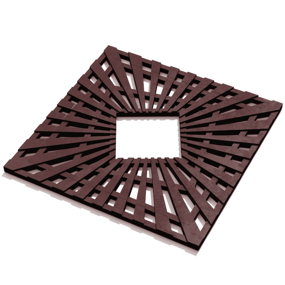 Приствольная решетка для дерева ZKING ATMOSPHERE 1.2х1.2м Коричневая в Симферополе фото