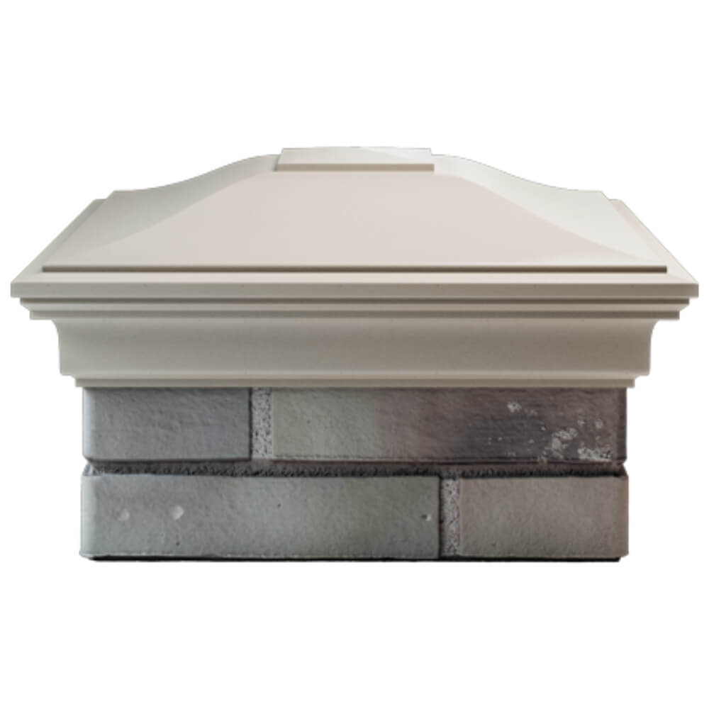 Колпак Zking Монблан Бежевый на столб 1.5х1.5 кирпича (385х385мм) Симферополь фото