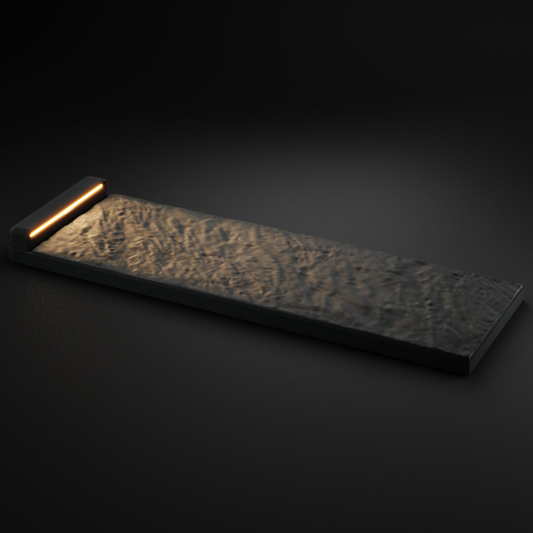 LED Светильник для шаговой плиты STONE Графитовый Серый 330х75х98мм в Симферополе фото