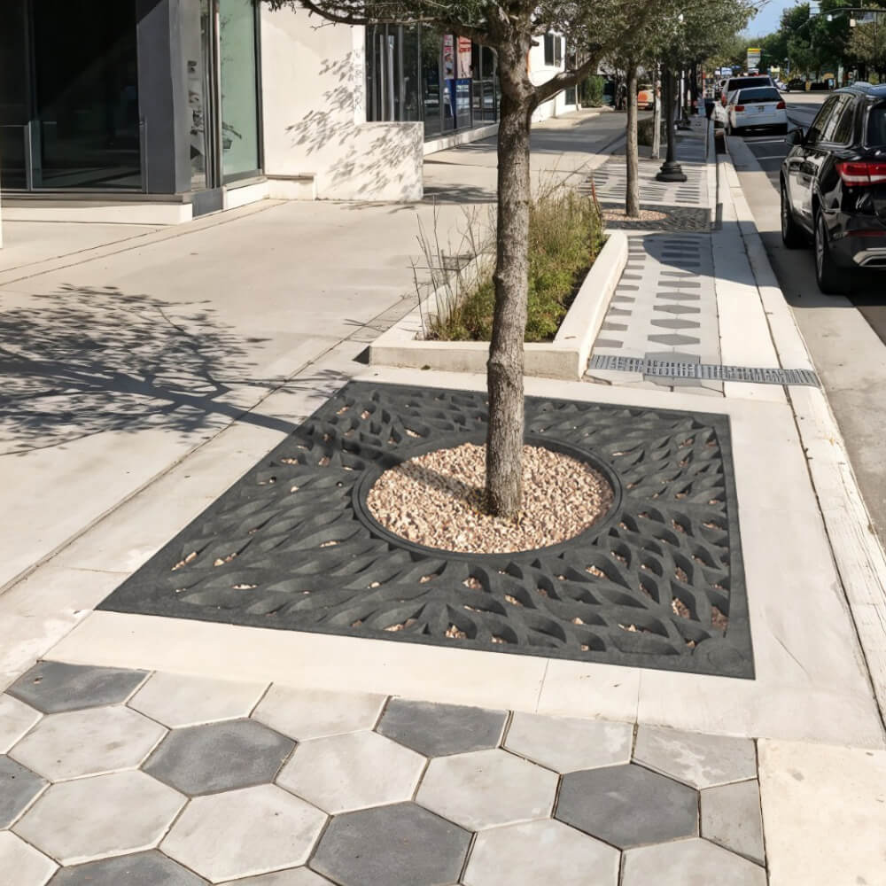 Приствольная решетка для дерева ZKING CRUST 2х2м Черная в Симферополе фото