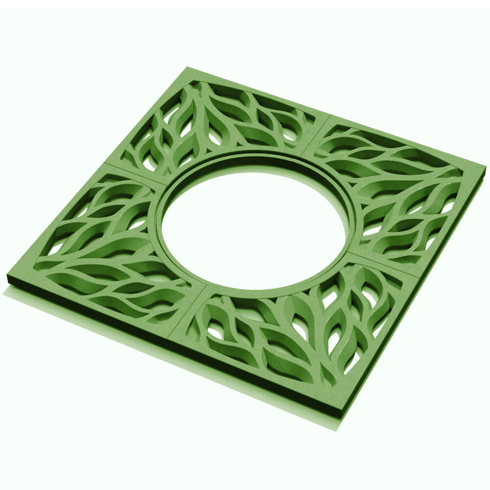 Приствольная решетка для дерева ZKING CRUST 1.2х1.2м Зеленая в Симферополе фото