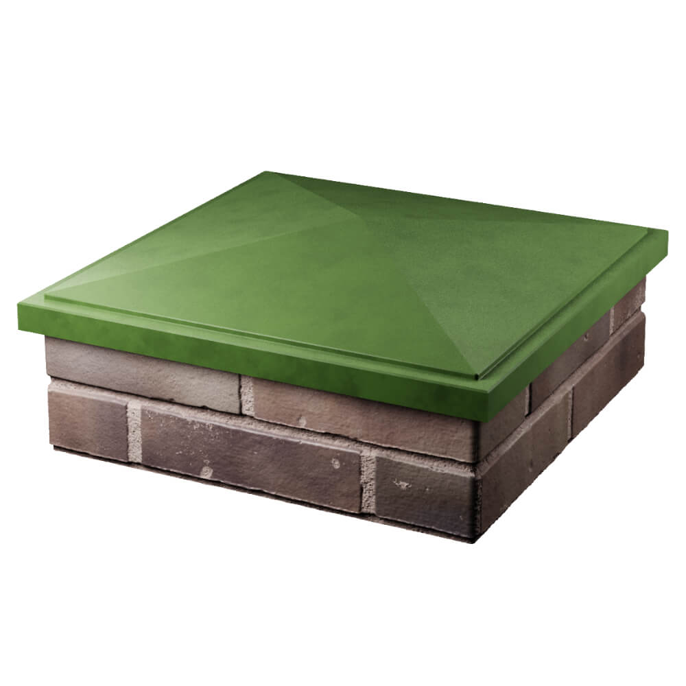 Колпак Zking БонаМоно Зеленый на столб 2х2 кирпича (515х515, 530х530мм) в Симферополе фото