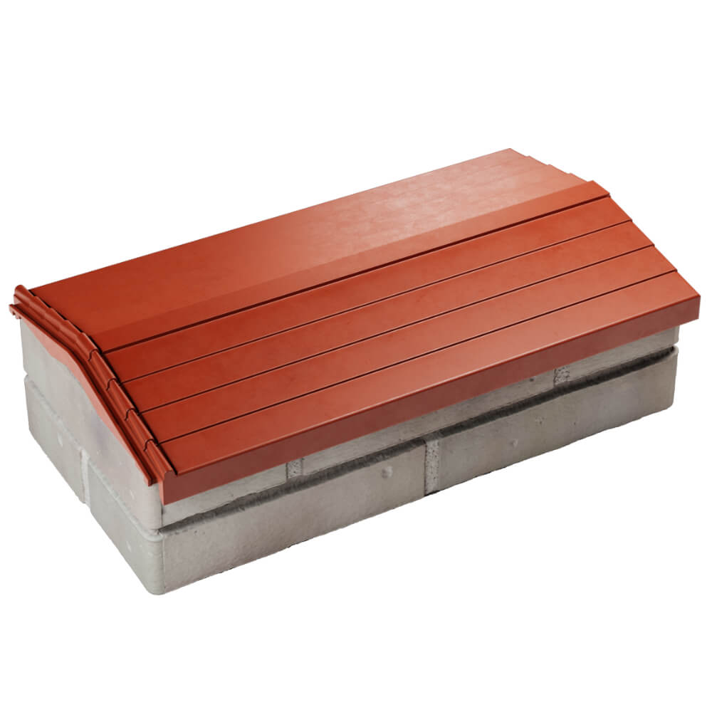 Парапет Zking Бона ХайТек Красный с посадкой на 1 кирпич (200/225/255мм) в Симферополе фото