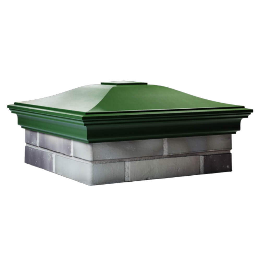 Колпак Zking Монблан Зеленый на столб 2х2 кирпича (515х515мм) в Симферополе фото