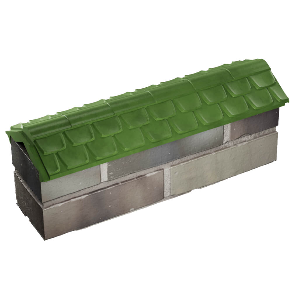 Парапет Zking Эльбрус Зеленый с посадкой на 0.5 кирпича (130мм) в Симферополе фото